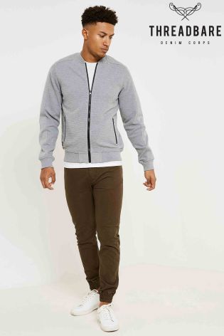 Threadbare Zip Through Bomber